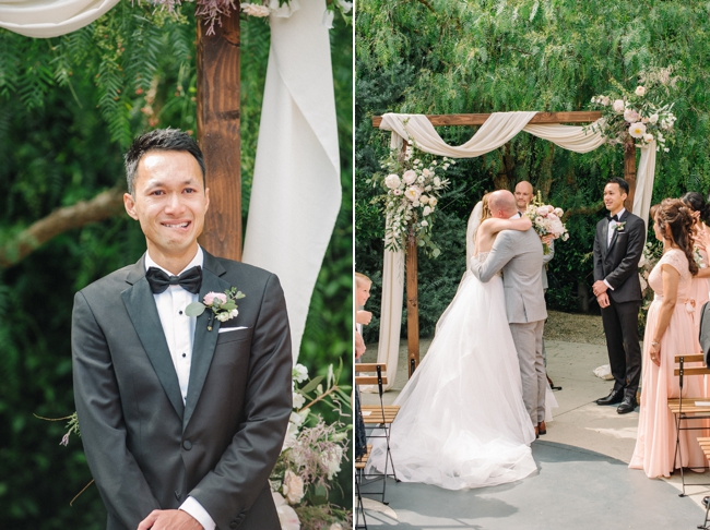 coral green fig house wedding