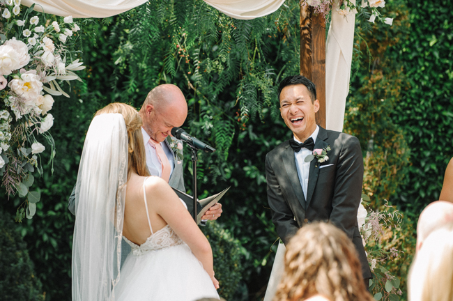 coral green fig house wedding