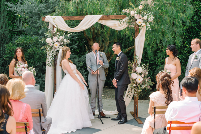 coral green fig house wedding