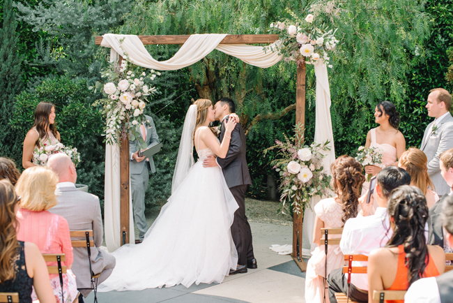 coral green fig house wedding