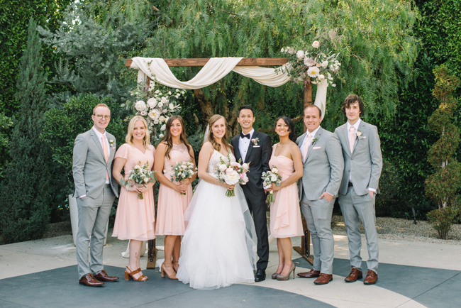coral green fig house wedding
