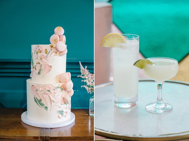 coral green fig house wedding