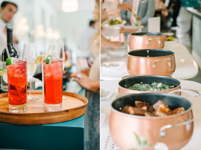 coral green fig house wedding