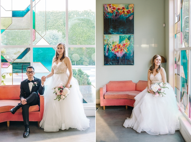 coral green fig house wedding
