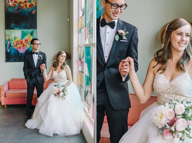 coral green fig house wedding