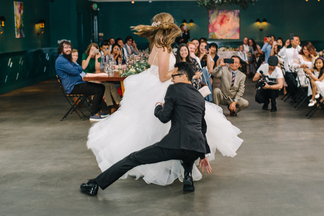 coral green fig house wedding