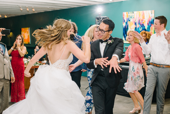coral green fig house wedding