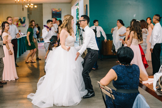 coral green fig house wedding