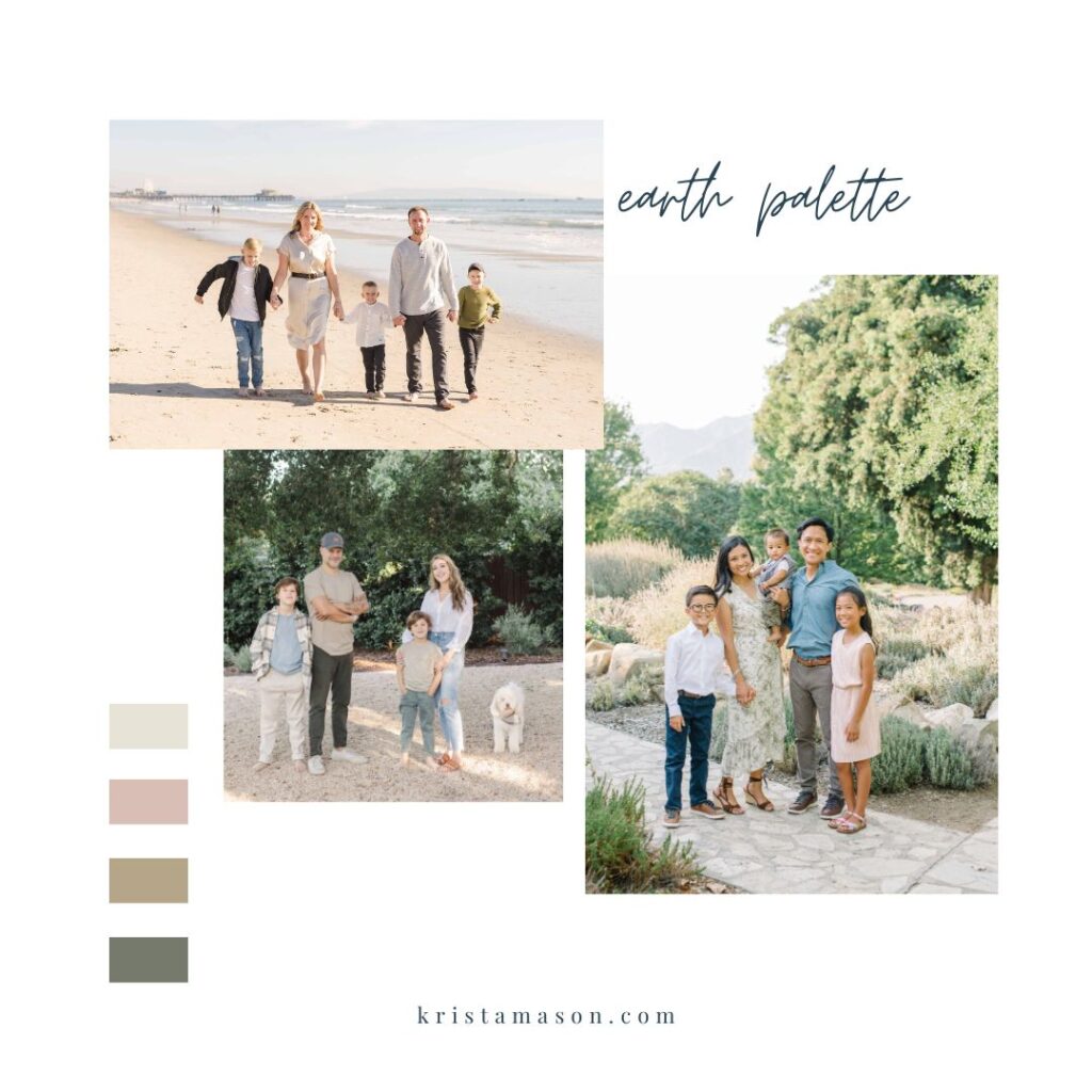 2023 family photo color trends - earth